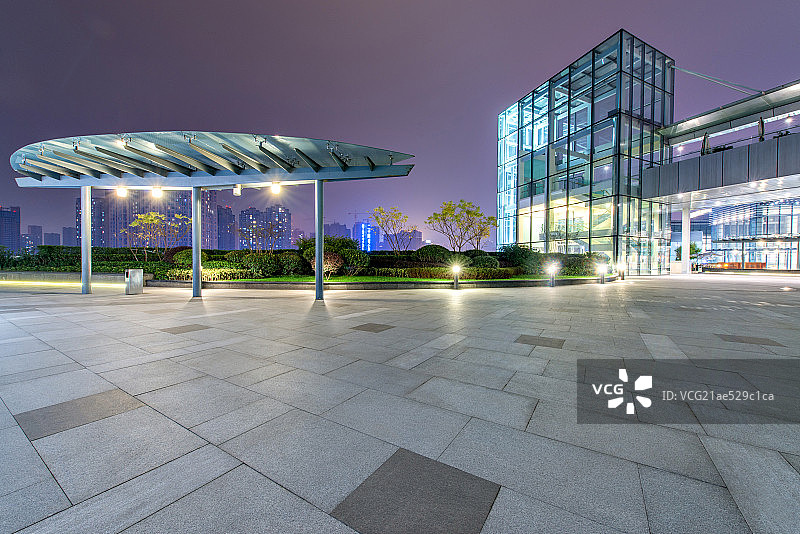 商业中心建筑夜景图片素材