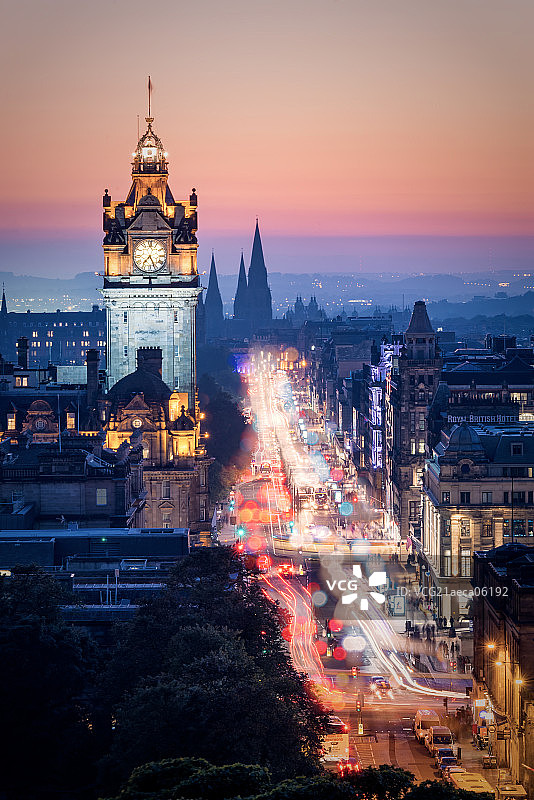 入夜王子街图片素材