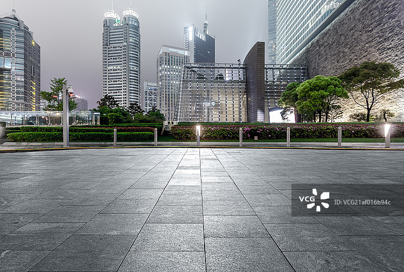 上海城市风光露台图片素材