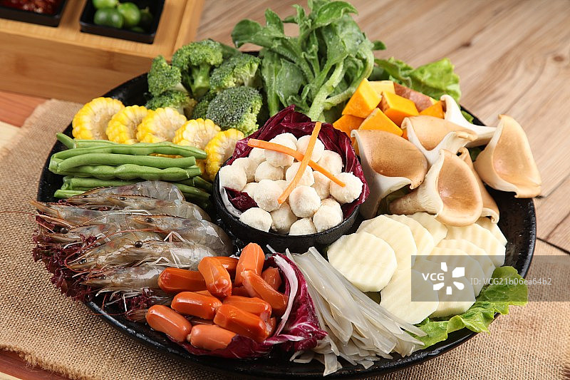 火锅拼盘图片素材