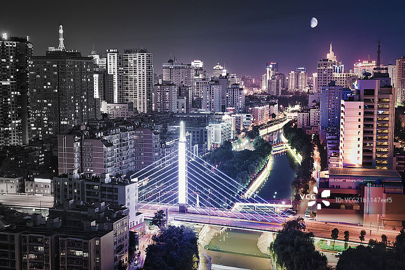 圆通大桥与盘龙江图片素材