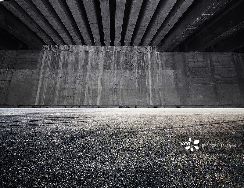 Concrete parking lot图片素材