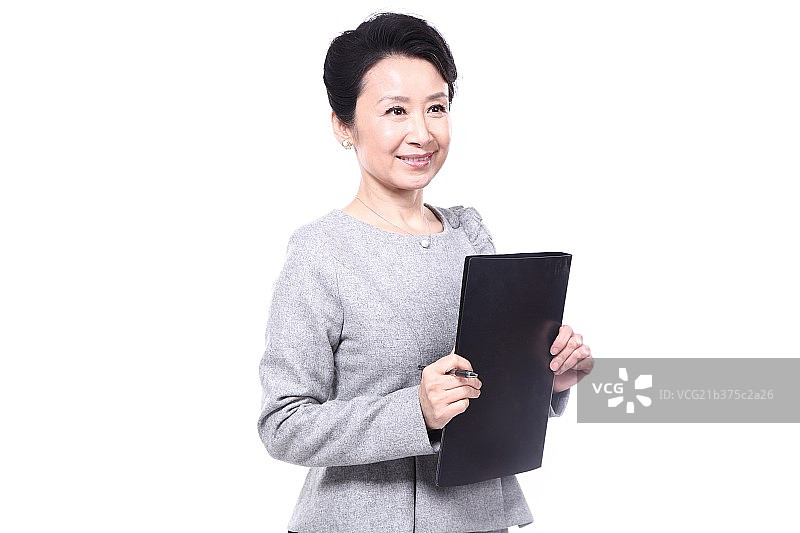 审阅文件的商务人士图片素材