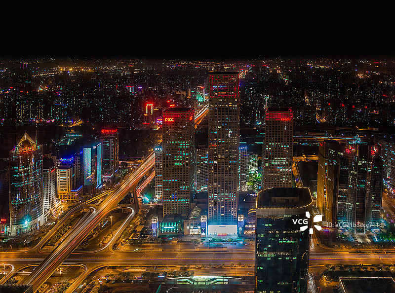 CBD国贸立交桥全景短终板图片素材