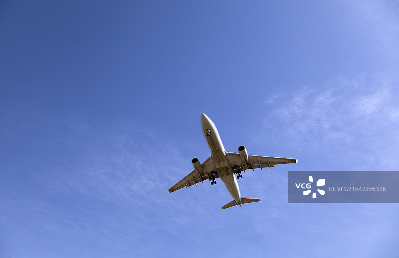 正在起飞中的一架飞机图片素材