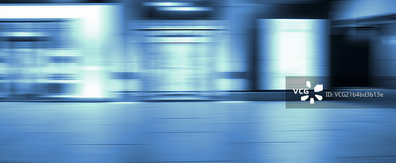 北京CBD摩天大楼门口和道路运动模糊速度科技特效图片素材