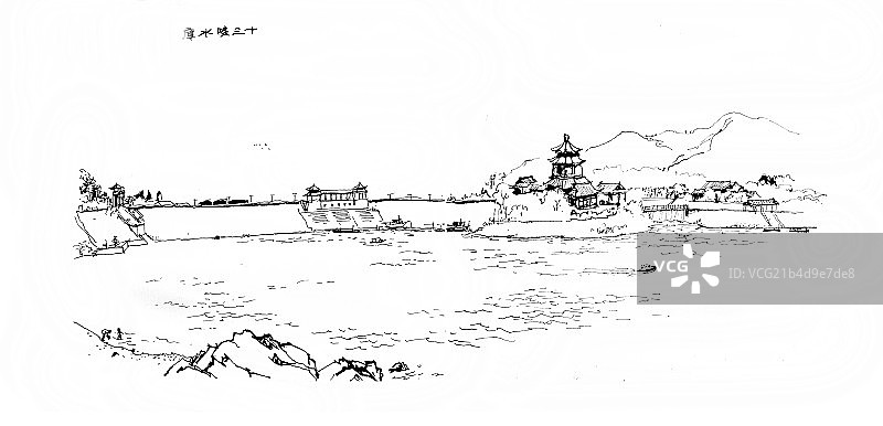 十三陵水库图片素材