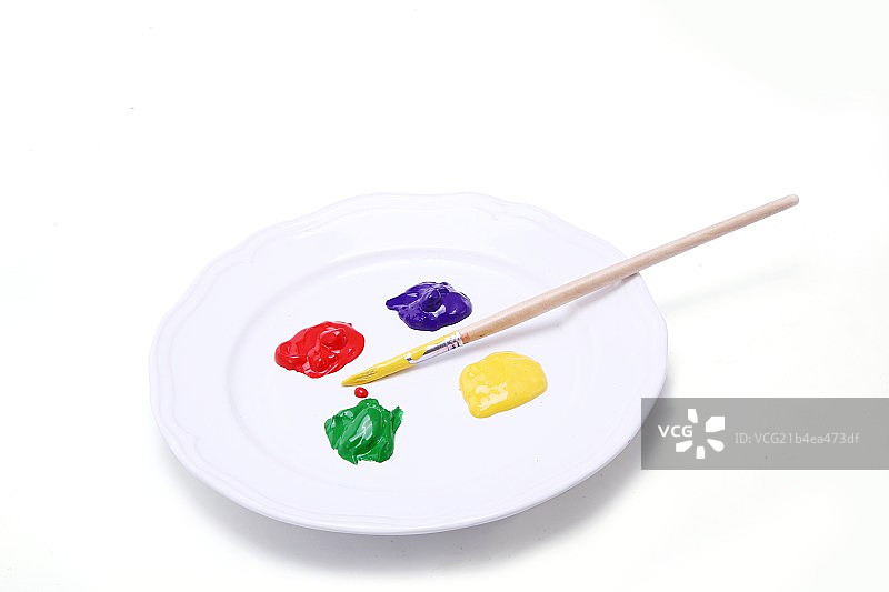 盘子里的颜料图片素材
