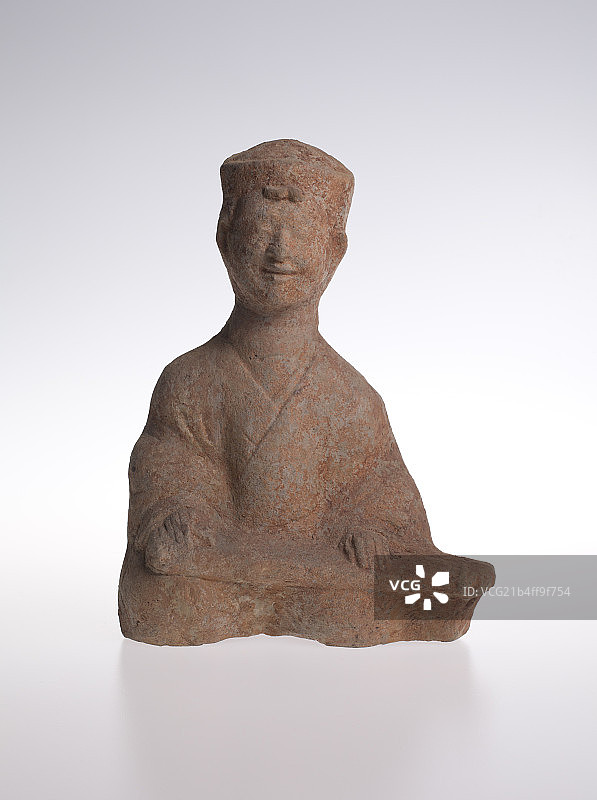 汉代抚琴俑图片素材