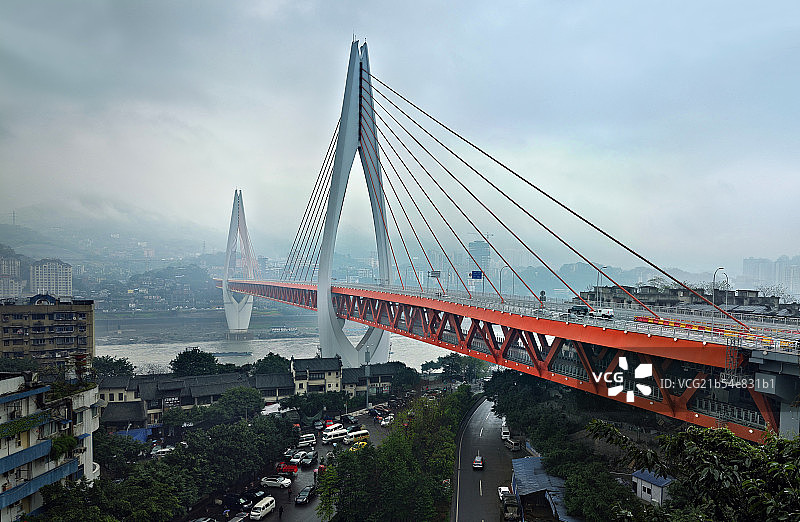 重庆 东水门长江大桥图片素材