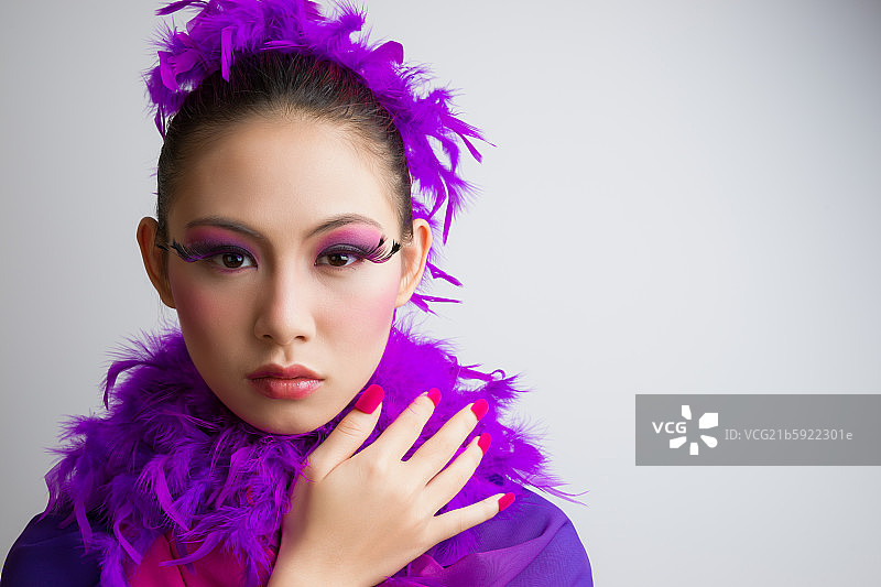 东方女人时尚妆面图片素材