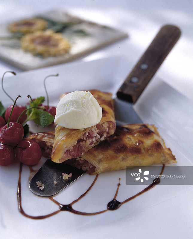 奶油派图片素材