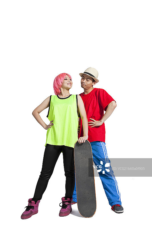 棚拍年轻人跳街舞图片素材