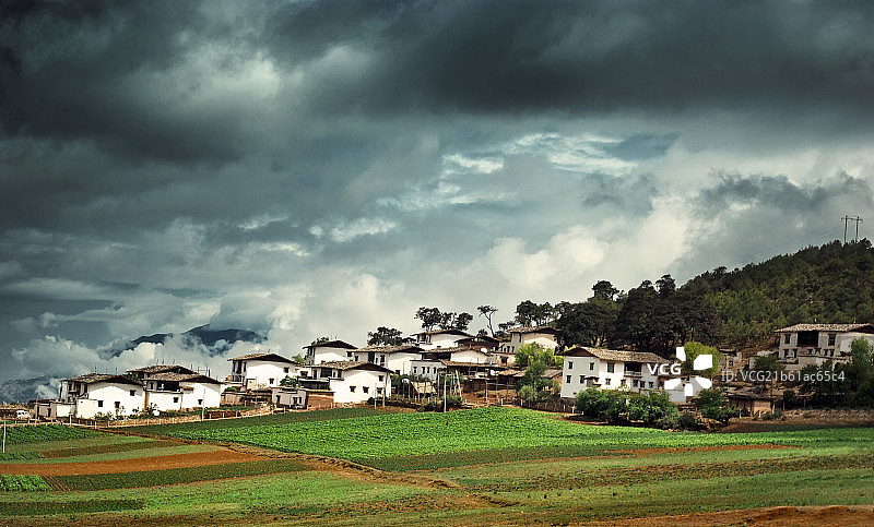 香格里拉藏房图片素材