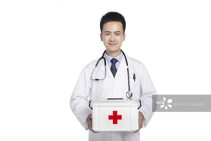 手拿药箱的男医生图片素材