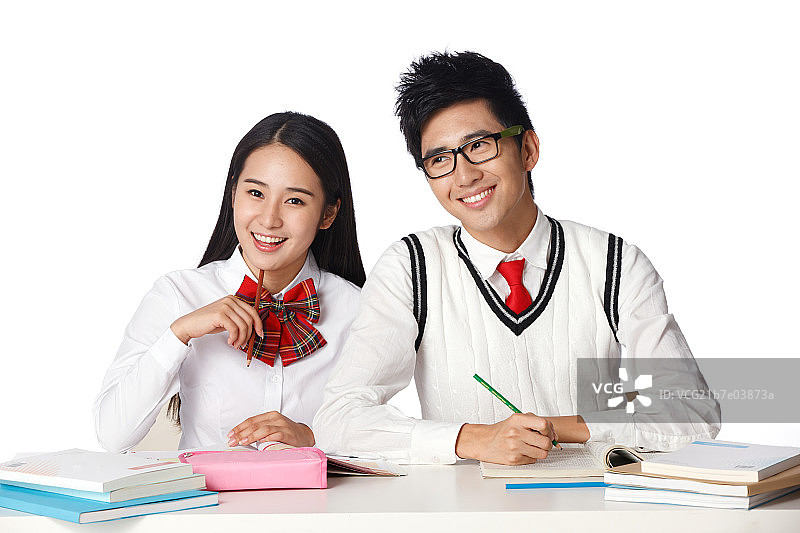 青春活力的青年学生图片素材