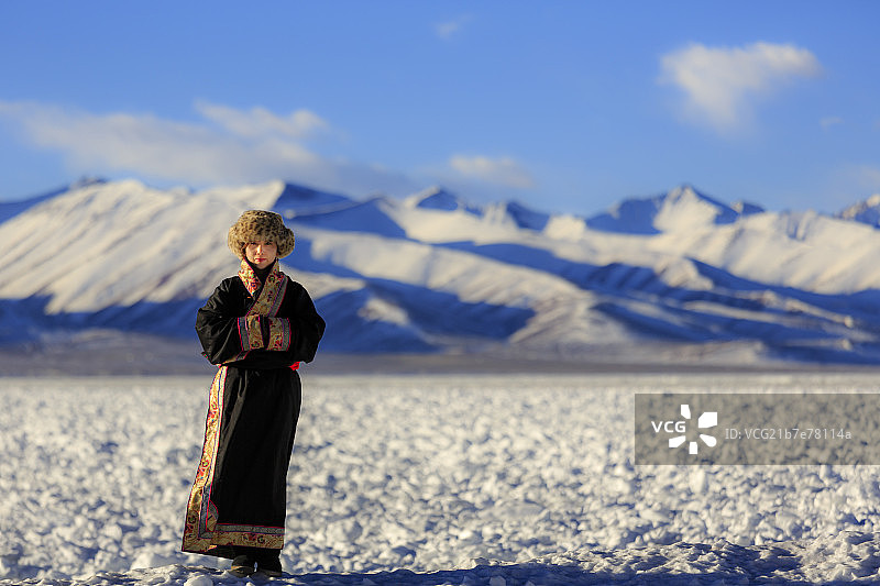 纳木错的严冬图片素材