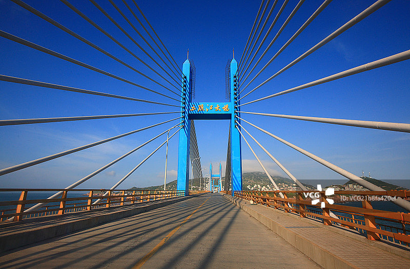 浙江省舟山市嵊泗枸杞岛大桥图片素材