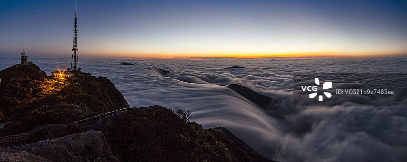 20141108猫儿山云海全景图图片素材