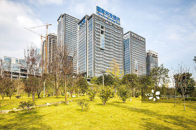 金融CBD公园图片素材