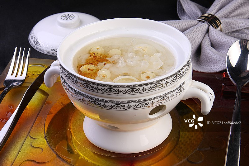 百莲桂花冰镇雪蛤图片素材