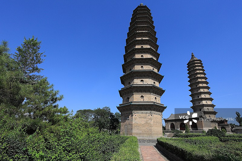 太原双塔永祚寺图片素材