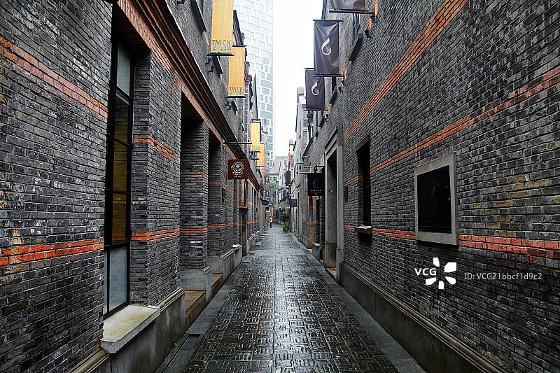 上海新天地石库门建筑图片素材