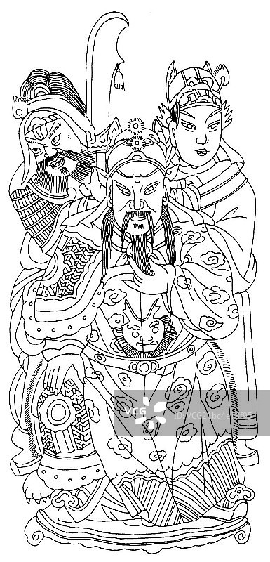 关羽画像图片素材
