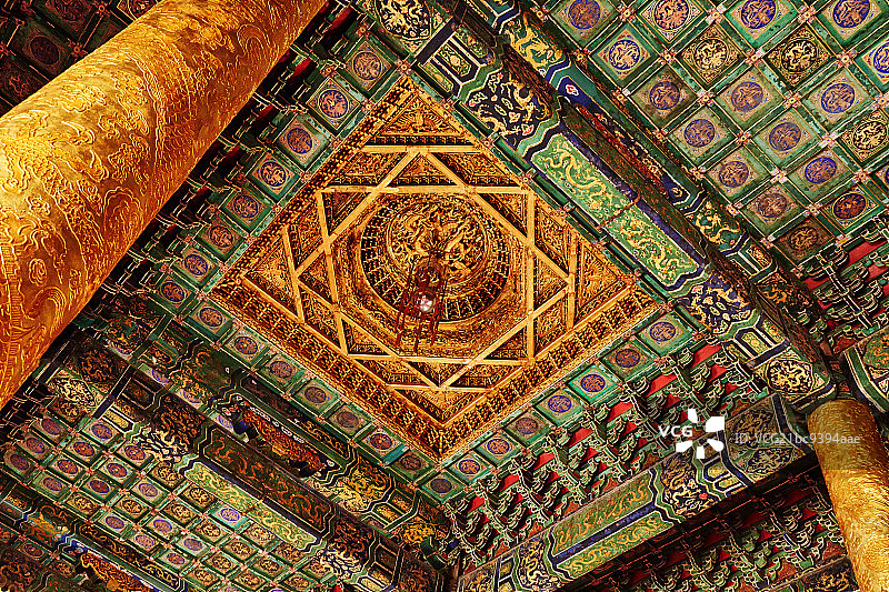 北京故宫藻井图片素材