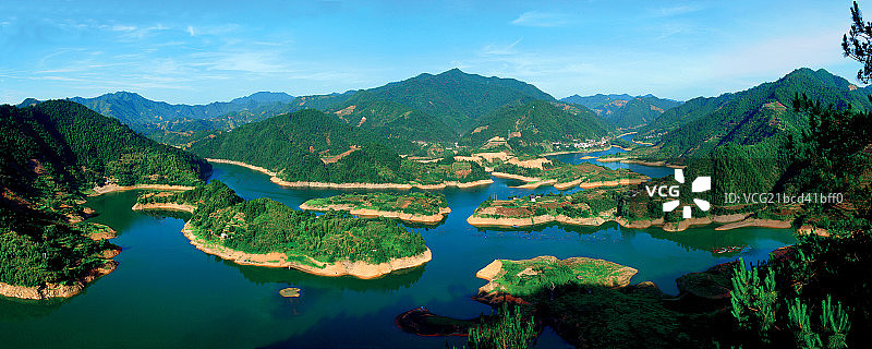 安徽黄山丰乐湖图片素材