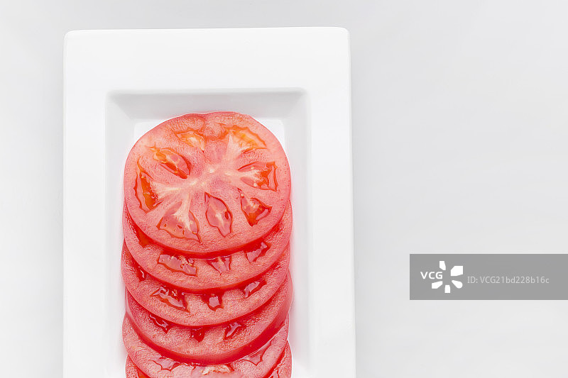 切成片状的西红柿图片素材
