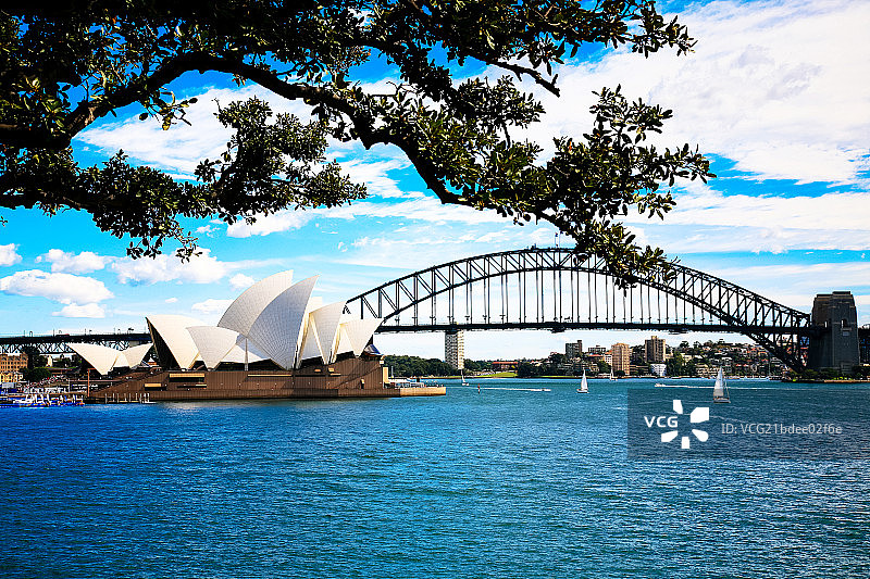 悉尼歌剧院和港湾大桥图片素材