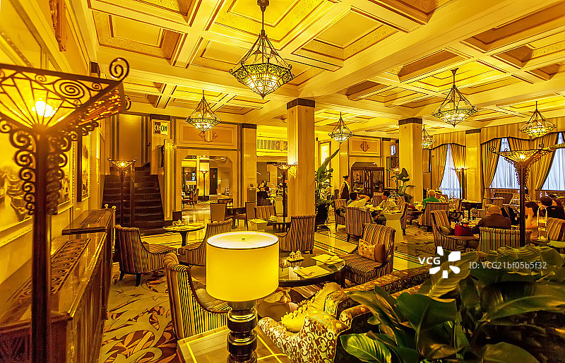 上海和平饭店大堂图片素材