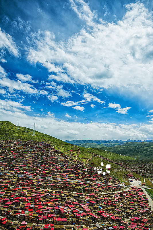 喇荣五明佛学院图片素材