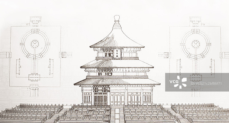 建筑图鉴天坛图片素材