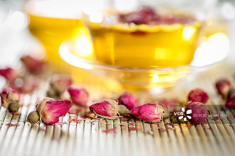 玫瑰花茶图片素材