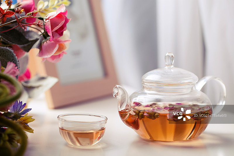 玫瑰花茶图片素材