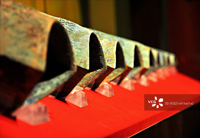 春秋时期青铜编钟图片素材