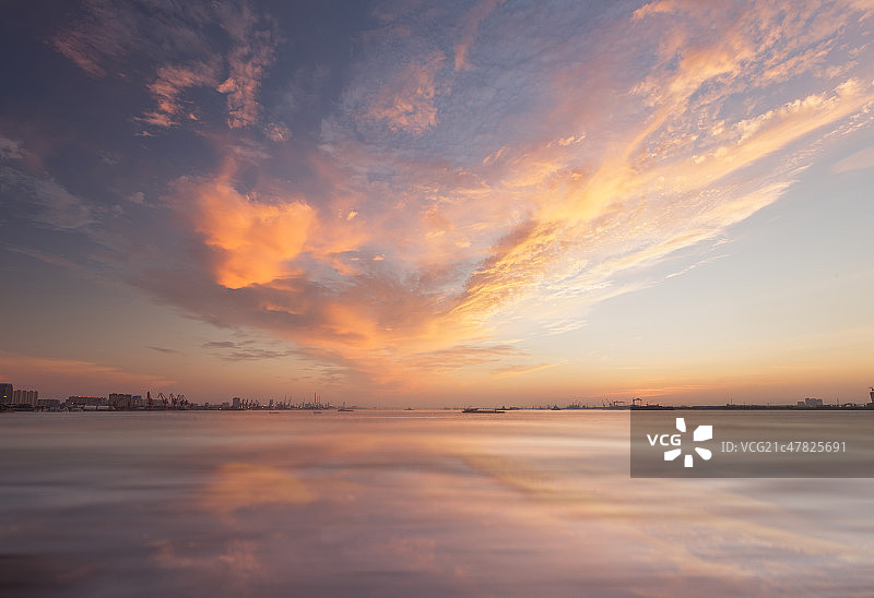 无锡太湖晚霞图片素材