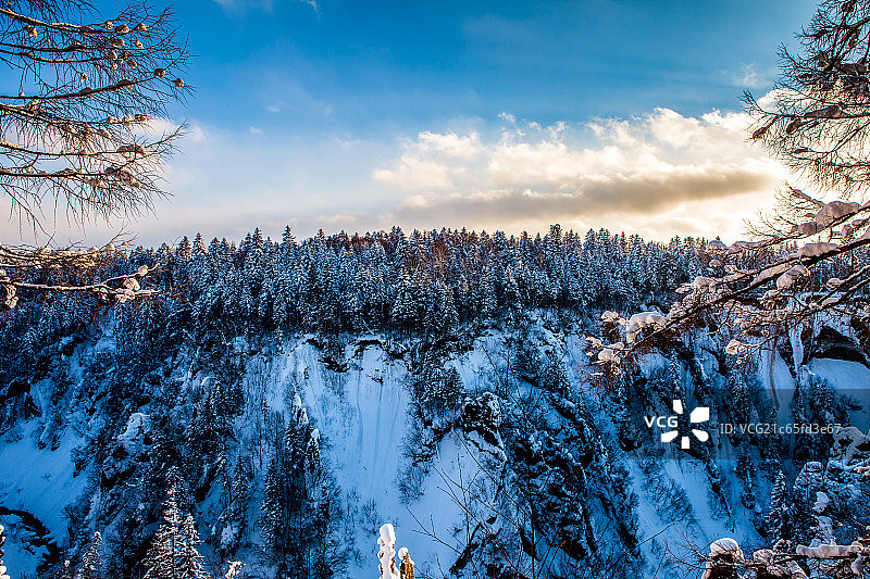 长白山大峡谷图片素材