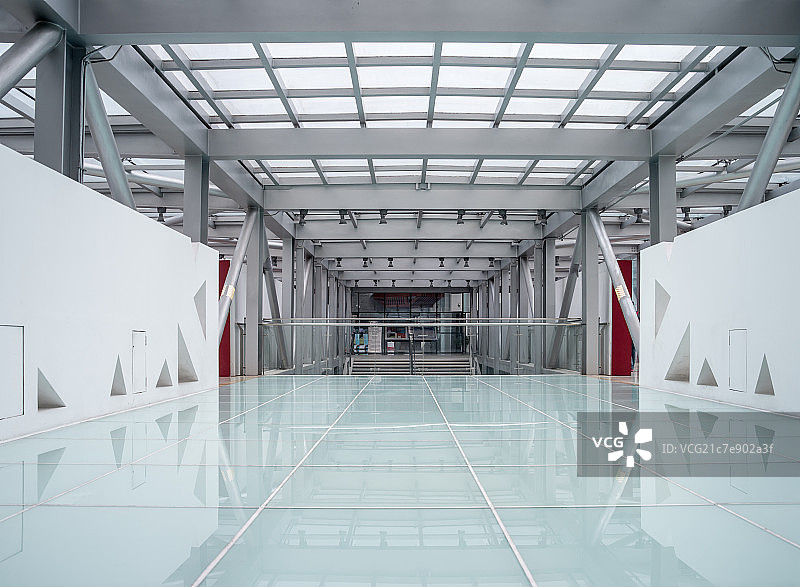 首都图书馆连廊通道图片素材