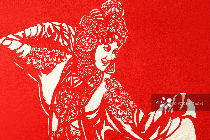 剪纸-戏曲人物图片素材