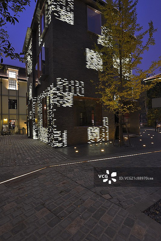 衡山坊夜景图片素材