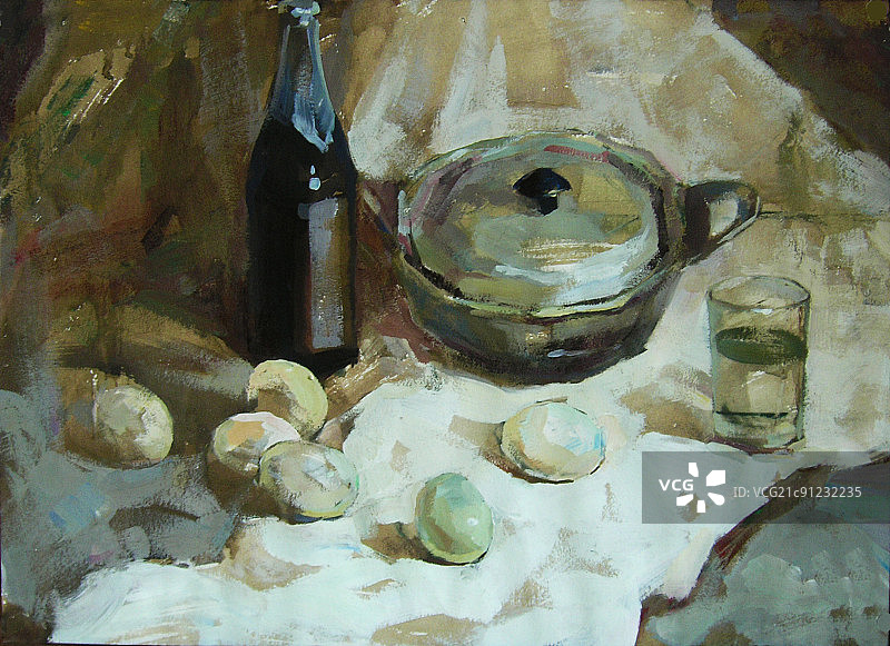 水粉画水彩画图片素材