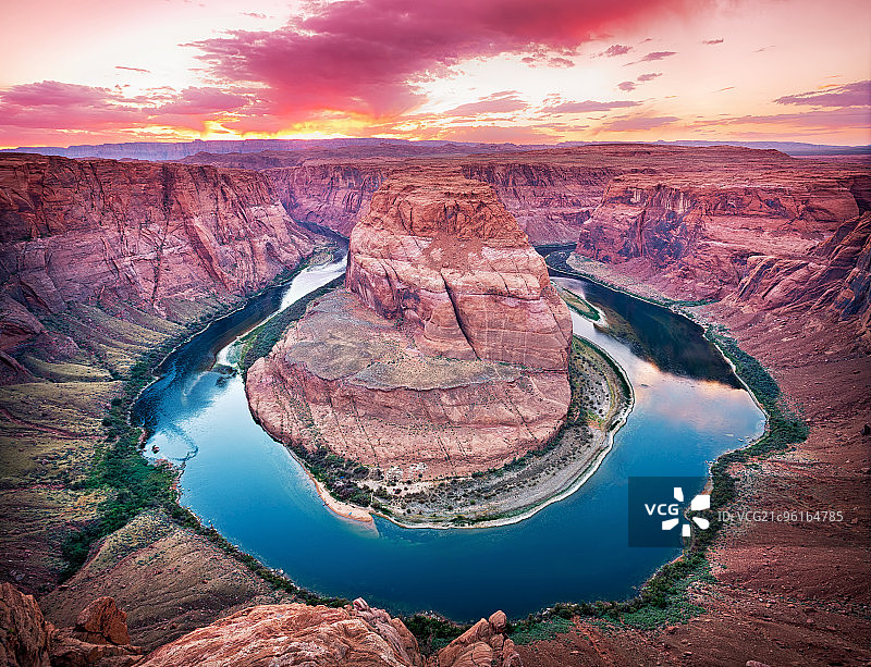 美国马蹄湾图片素材