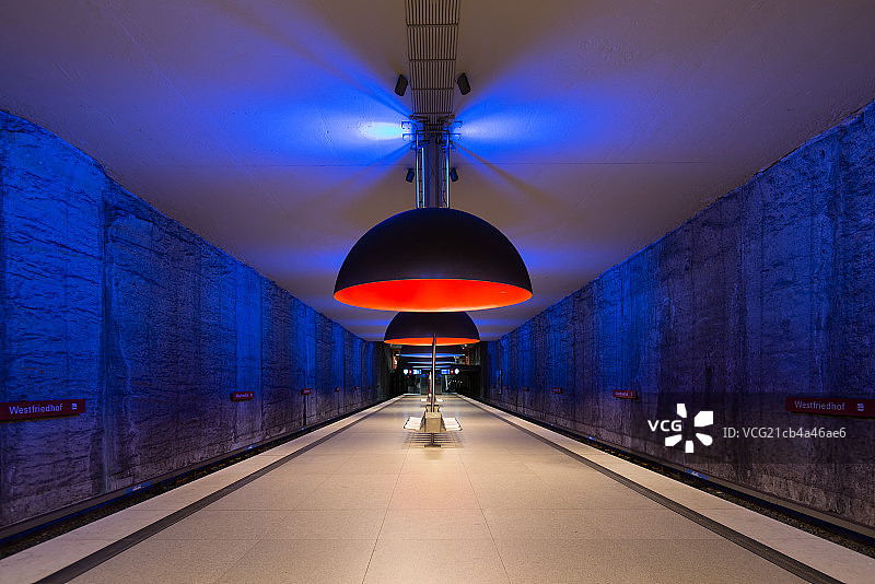 慕尼黑Westfriedhof地铁站图片素材