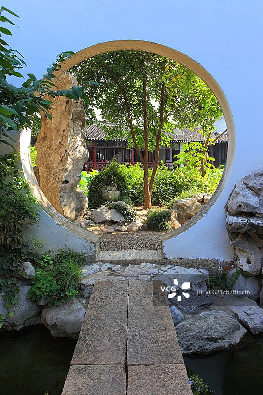 中国园林苏州艺圃图片素材