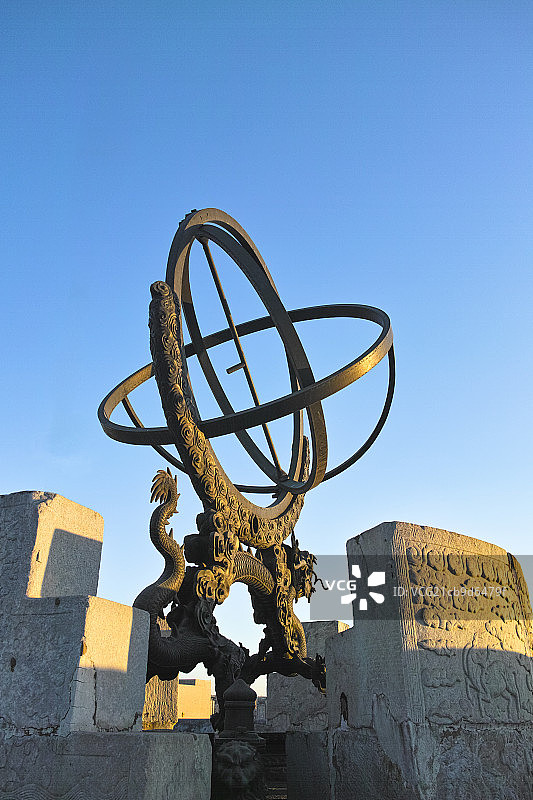 古观象台赤道经纬仪图片素材