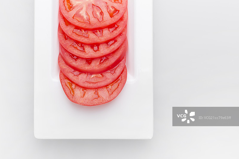 切成片状的西红柿图片素材