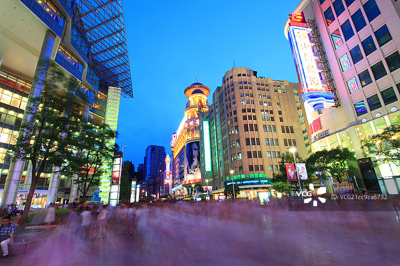 上海南京路步行街图片素材